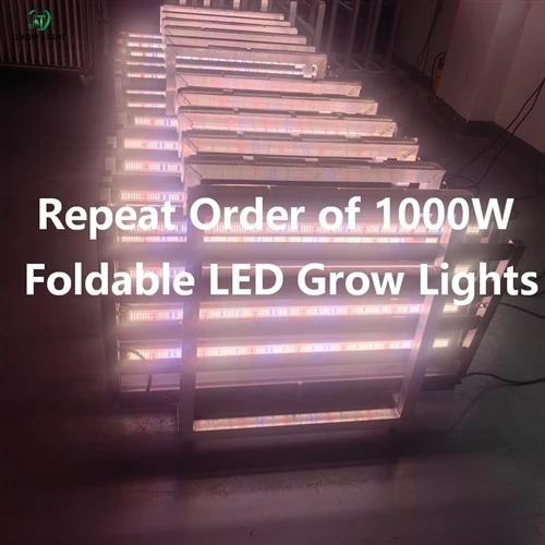 1×40HQ Just Shipped: Repeat Order Of 1000W Foldable LED Grow Lights Headed To The U.S.